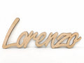 Nome personalizzato in legno